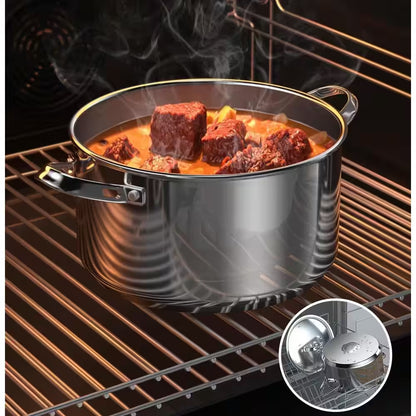 6 Qt. Stainless Steel Stockpot with Stainless Steel Lid