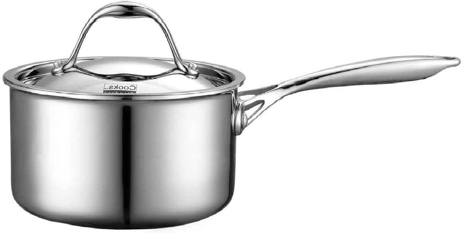 Multi-Ply Clad Saucepan, 1-1/2-Quart, Silver