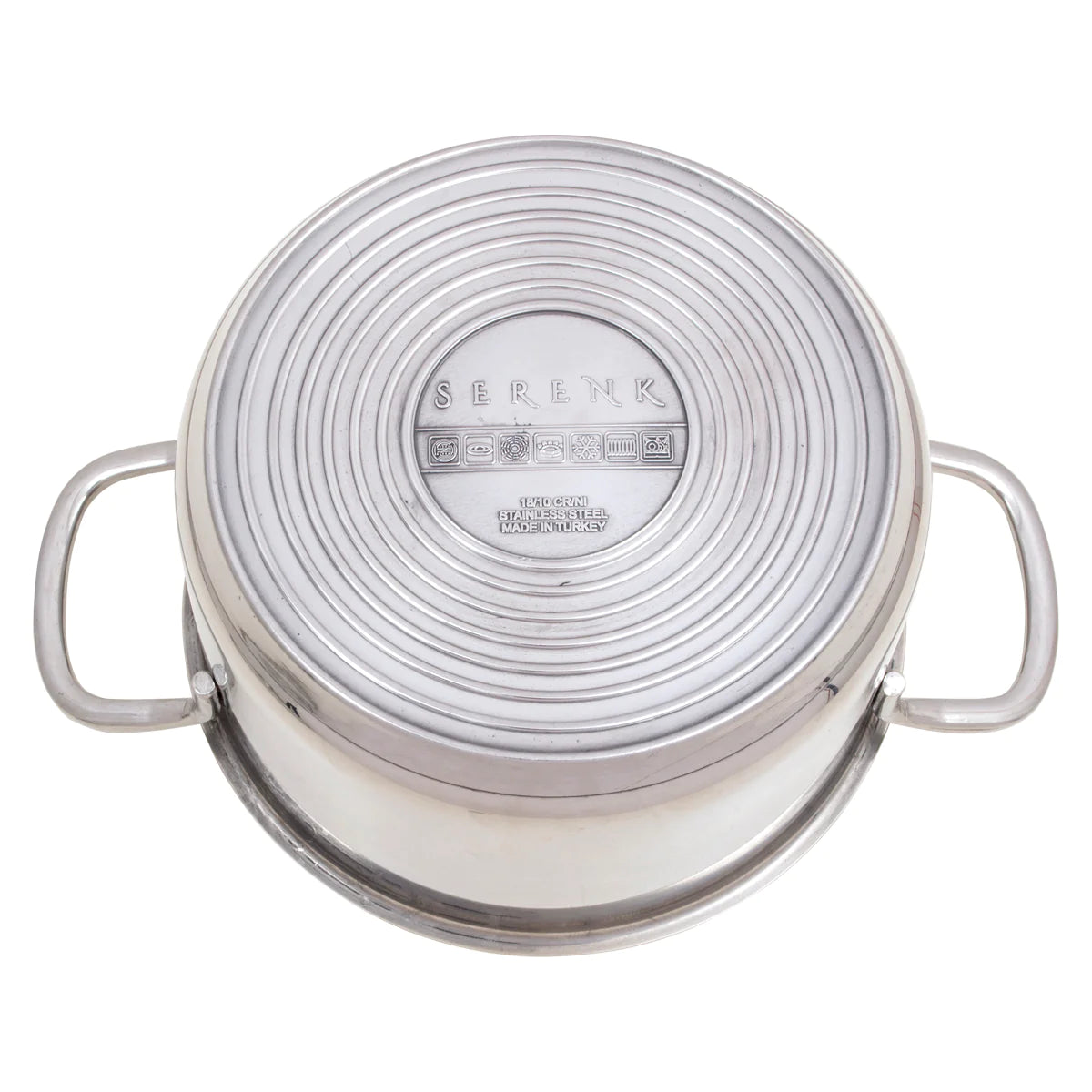 Serenk Modernist Stainless Steel Saute Pan, 24 Cm