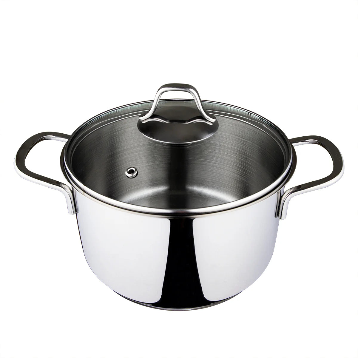 Serenk Modernist Stainless Steel Stock Pot, 20 Cm