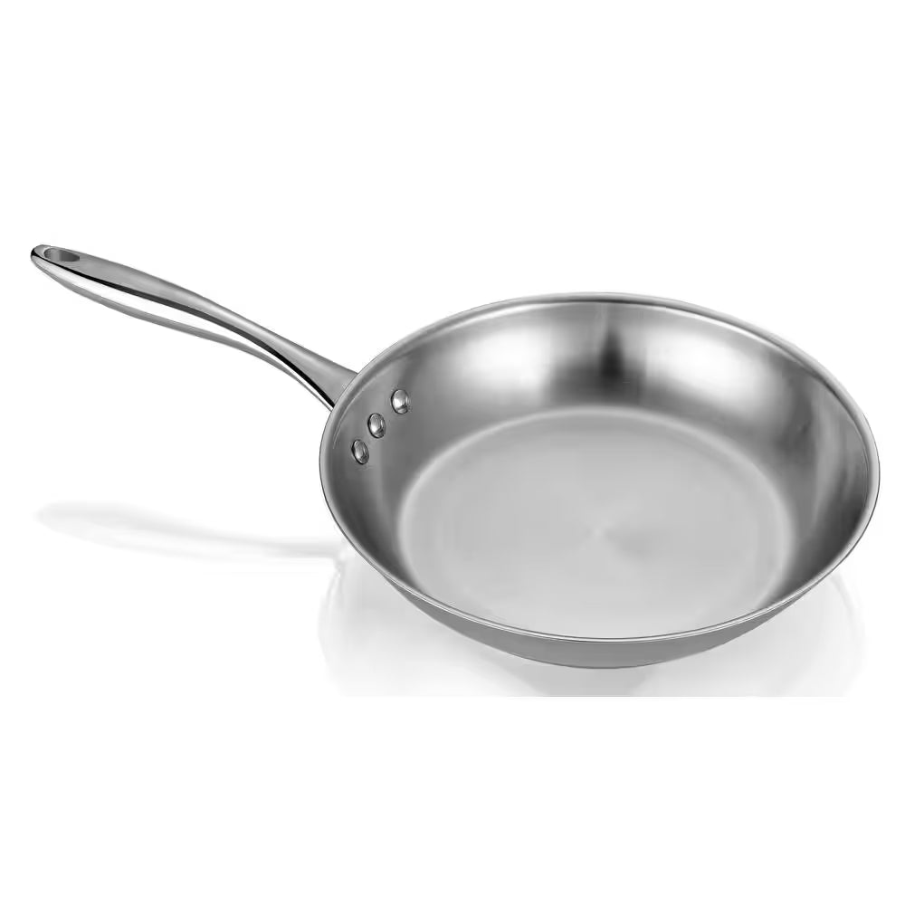 10 In. Stainless Steel Pan, 100% Ptfe-Free Restaurant Edition in Stainless Interior