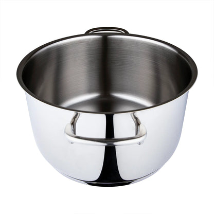 Serenk Modernist Stainless Steel Stock Pot, 24 Cm