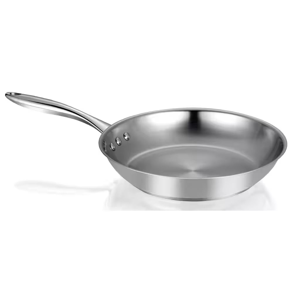 10 In. Stainless Steel Pan, 100% Ptfe-Free Restaurant Edition in Stainless Interior