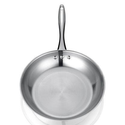 10 In. Stainless Steel Pan, 100% Ptfe-Free Restaurant Edition in Stainless Interior