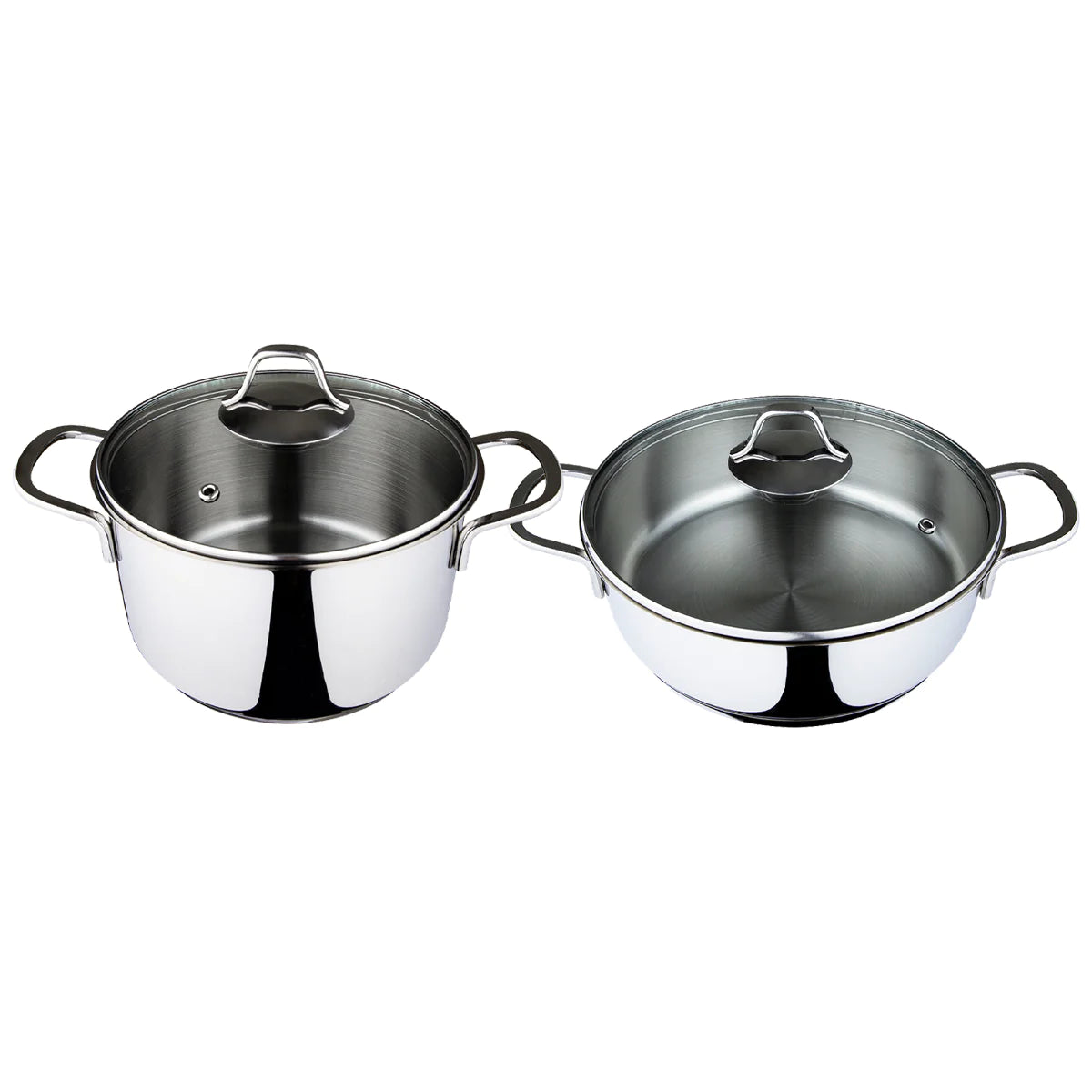 Serenk Modernist Cookware Set Saute Pan Stock Pot, 4 Pcs